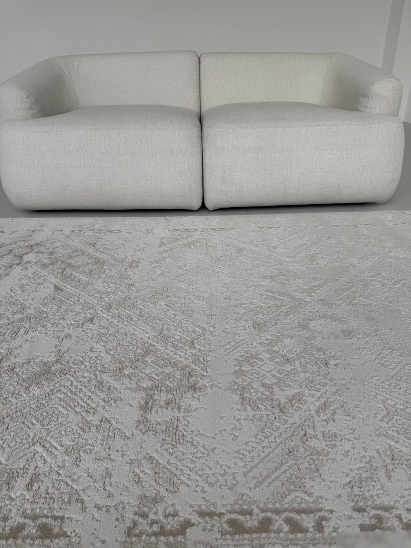 Ковер для жилой комнаты LAXMI Comfort 454 прямоугольник (1.2x1.8, Cream/Cream)