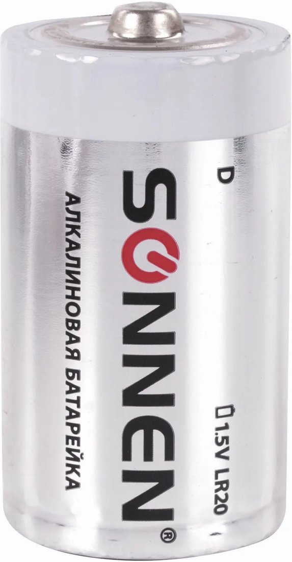 Батарейка Sonnen Alkaline D (LR20) 451091 (2 шт)