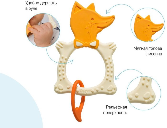 Сортер Roxy Kids Fox Teether RBT20031 (оранжевый)