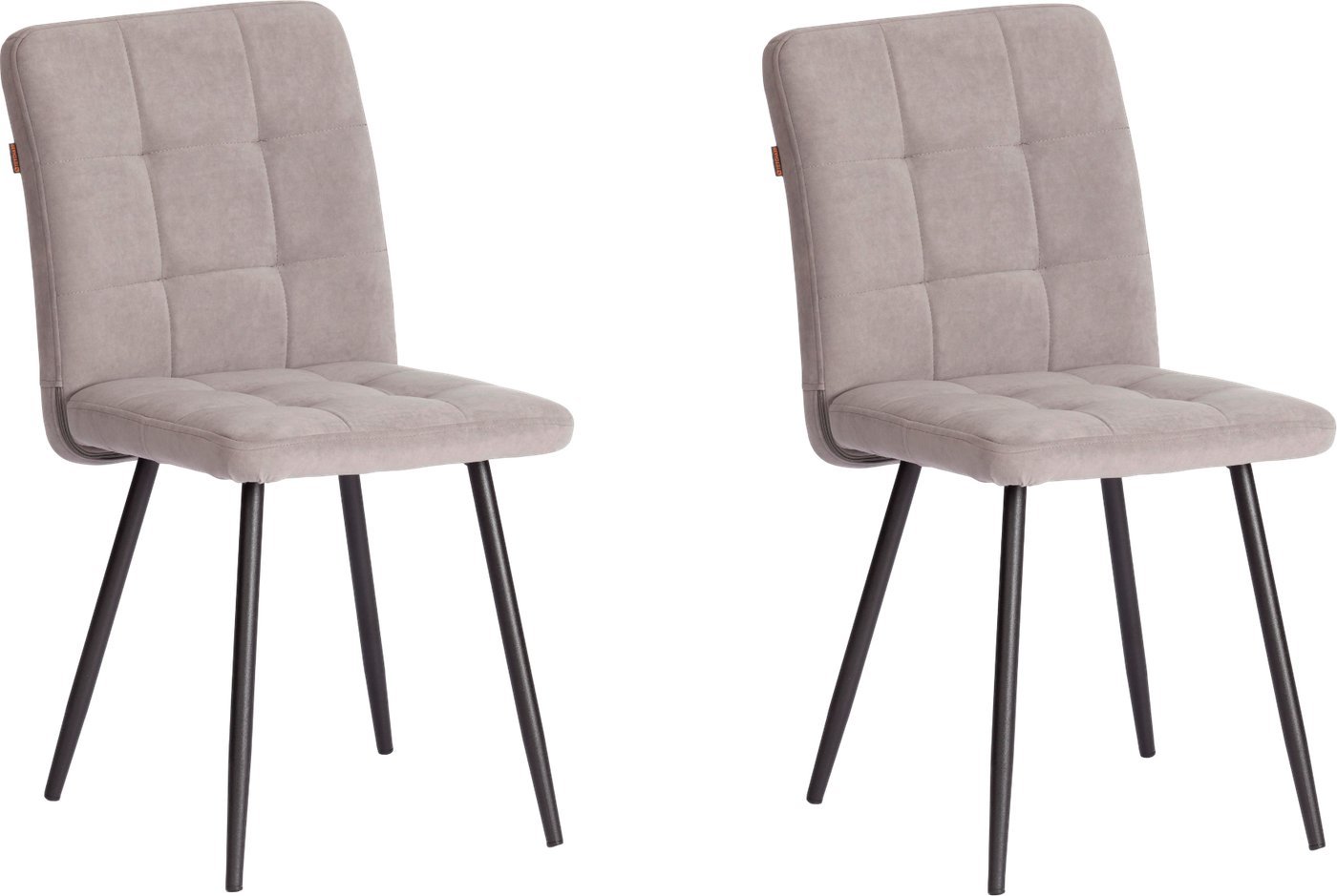 Стул TetChair Medeo LT (велюр, серый/черный, 2 шт)