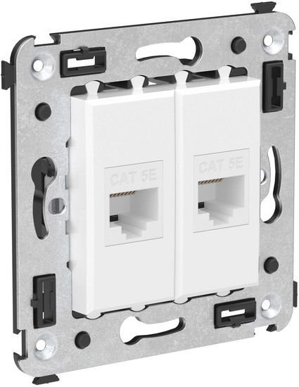 Розетка компьютерная DKC Avanti RJ-45 4400664 (белое облако)