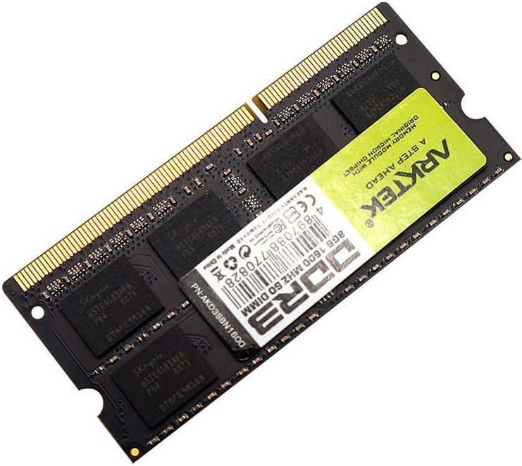 Оперативная память Arktek 8ГБ DDR3 SODIMM 1600 МГц AKD3S8N1600