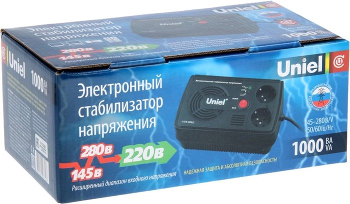 Стабилизатор напряжения Uniel U-STR-1000/1