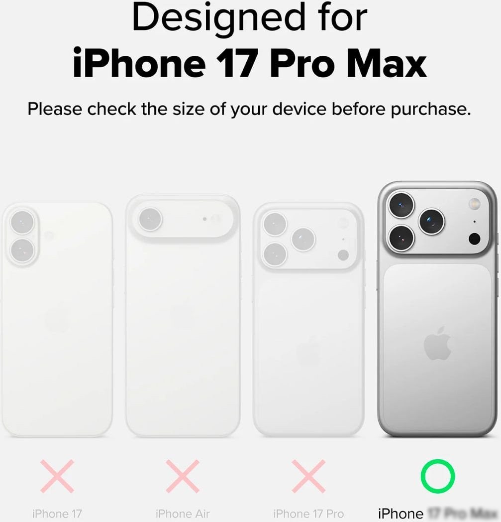 Чехол для телефона Ringke Alles для iPhone 17 Pro Max Gun Metal