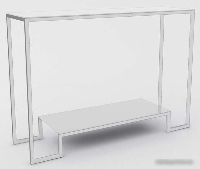 Консольный стол Hype Mebel Голд гласс 100x35 (белый/стекло белое) Консольный стол Hype Mebel Голд гласс 100x35 (белый/стекло белое)