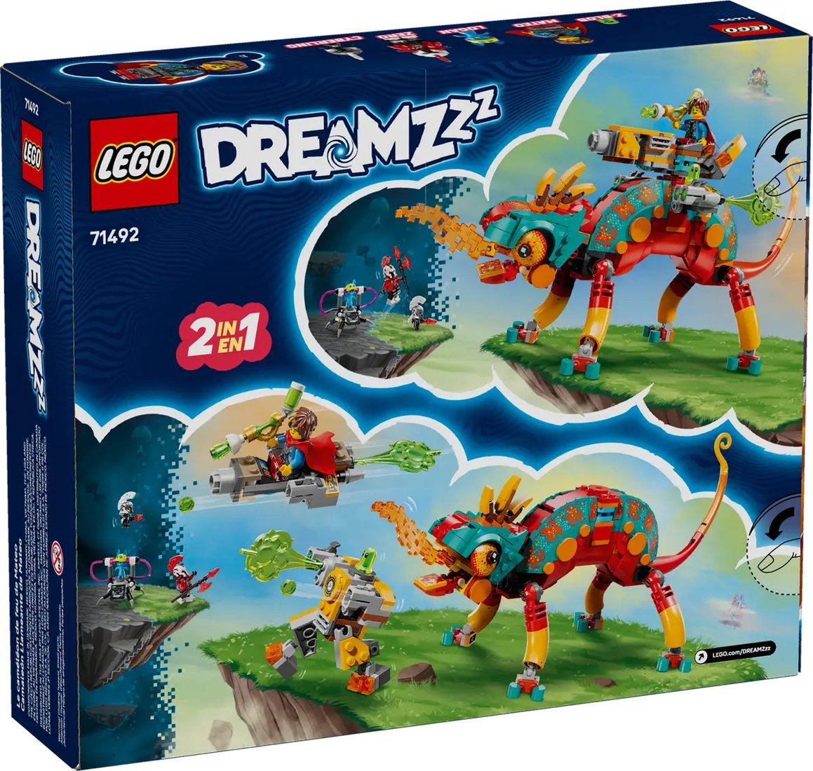 Конструктор LEGO DREAMZzz Огненный хамелеон Матео 71492