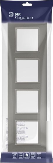 Рамка ЭРА Elegance 14-5014-16 Classic Б0065829 (титан)
