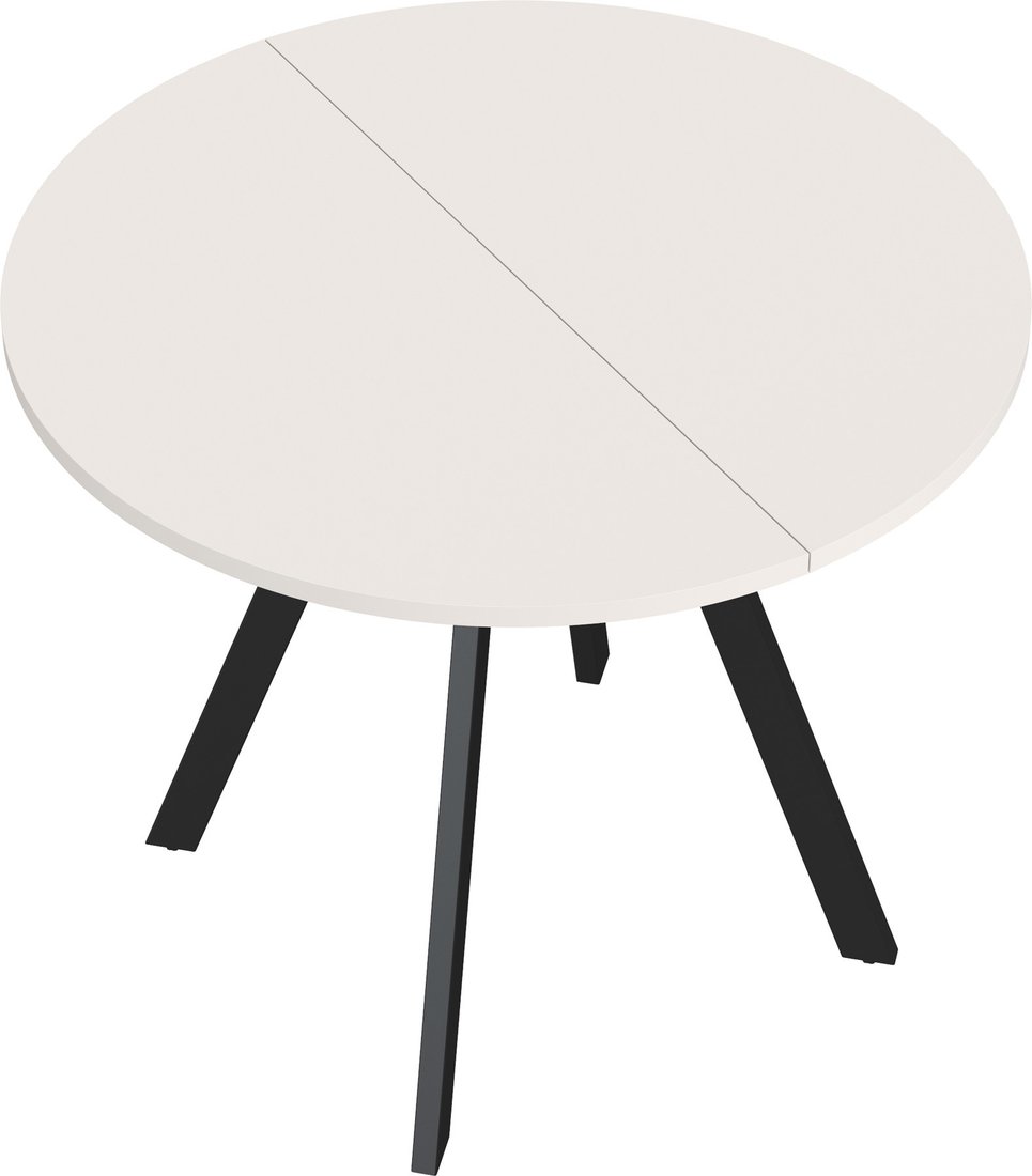 Кухонный стол Олмеко Дориан 105.02 (белый/черный)