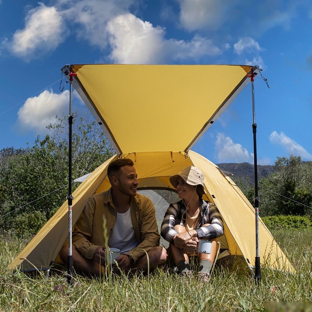 Кемпинговая палатка Naturehike P-Series NH18Z033-P 210T/65D (серый/голубой)