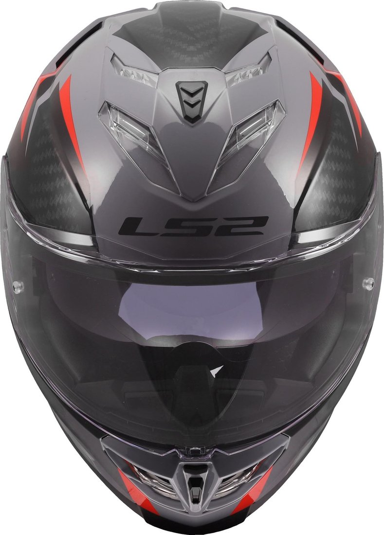 Мотошлем LS2 FF818 Storm III Dynamo (3XL, серый/красный)
