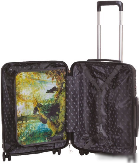 Чемодан-спиннер Supra Luggage STS-1004-S (Total Black)