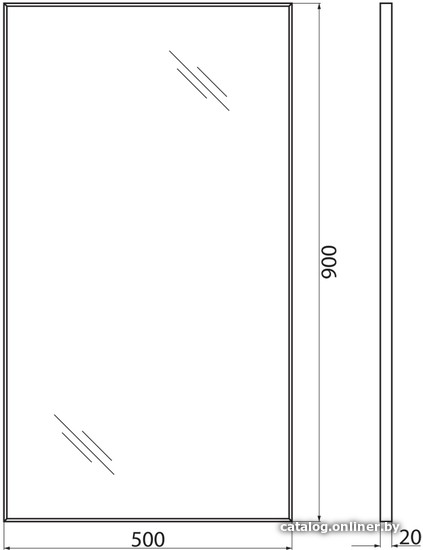 BelBagno Зеркало SPC-AL-500-900