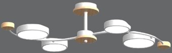 Подвесная люстра LED4U L3206-800 WH