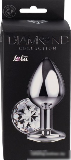 Анальная пробка Lola Games Diamond Clear Sparkle XL 4028-02Lola (прозрачный)