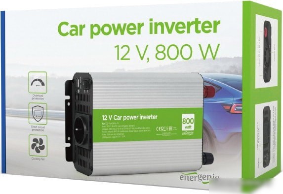 Автомобильный инвертор EnerGenie EG-PWC800-01