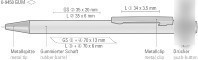 Ручка шариковая UMA Straight Gum 0-9450 GUM 58-0422 (синий)