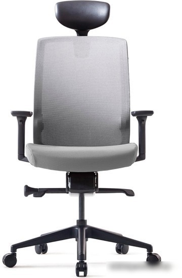 Кресло Bestuhl J1 Black Pl с подголовником (серый)