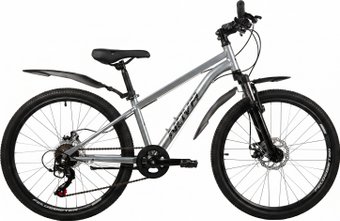 Детский велосипед Novatrack Battler 24 24SHD.BATTLER.12SL6 (серебристый, разобранный)