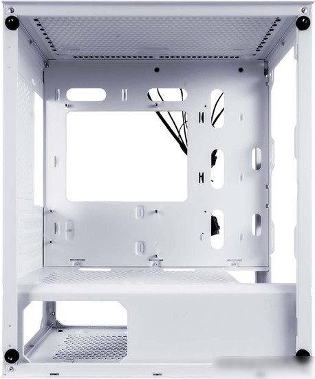 Корпус 1stPlayer Firebase X4-M-WH-2F1P-W-1F1-W