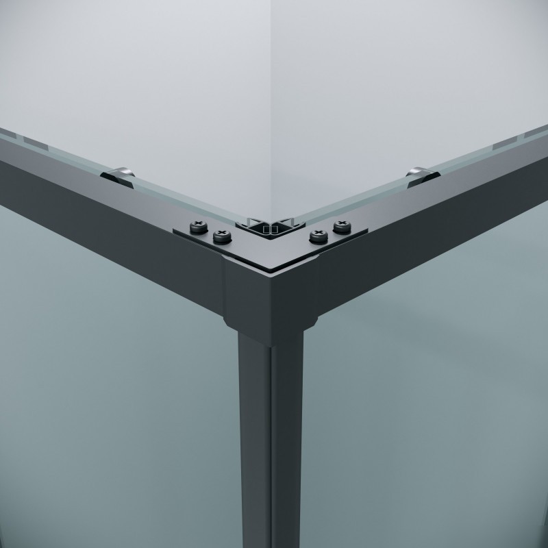 Душевой уголок Grossman Galaxy 110x70x195 300.K33.01.1170.21.00 (черный матовый/прозрачное стекло)