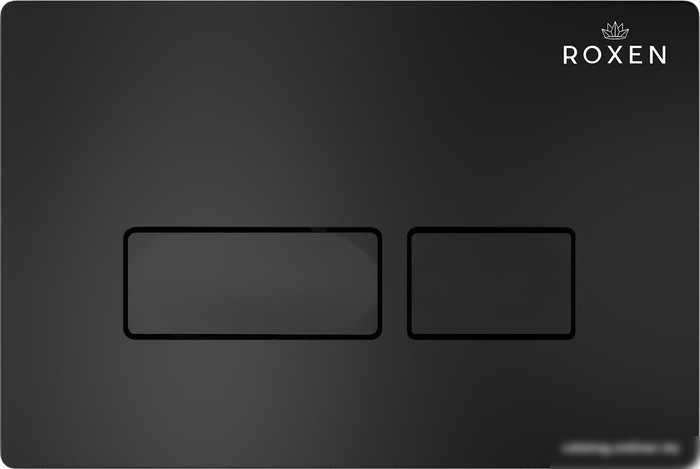 Унитаз подвесной Roxen Boro One Rimless 6 в 1 StounFix Slim 582388 (кнопка: черный матовый)
