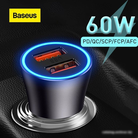 Автомобильное зарядное Baseus CGJM000113