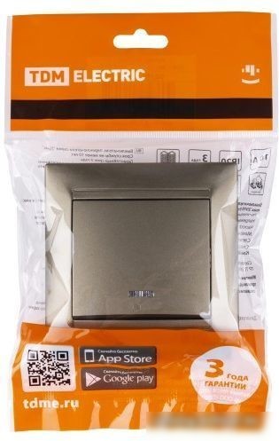 Выключатель TDM Electric Лама SQ1815-0704 (бронза)