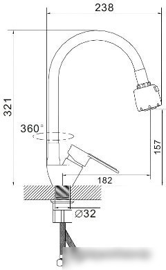 Смеситель Wisent WP53028F