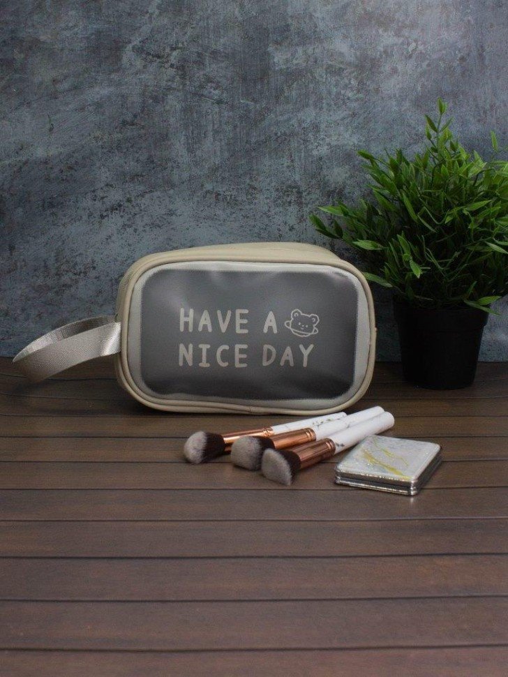 Косметичка ILikeGift Have nice day ZT385-0022-35-02 (gray)