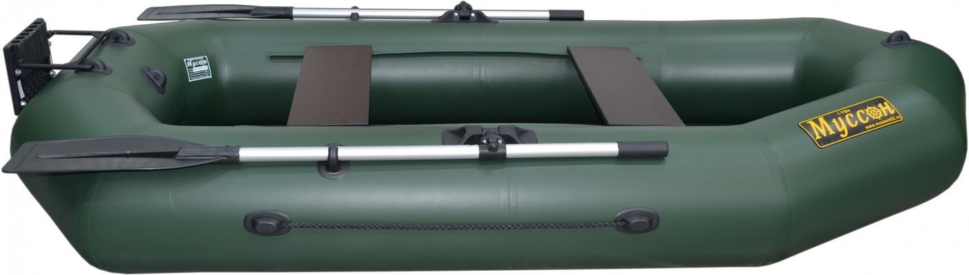 Моторно-гребная лодка Муссон R-260 PC TP (зеленый)