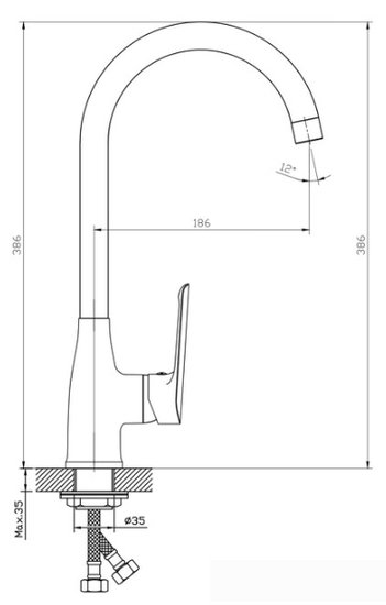 Смеситель Esko Lagos LG 519