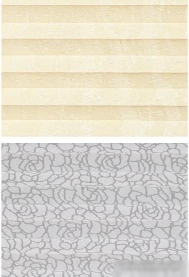 Плиссе Delfa Mirror СПШ-3901/1102 Basic Transparent (57x160, кремовый/белый)