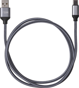 Кабель TDM Electric USB Type-A - USB Type-C SQ1810-0311 (1 м, серый)