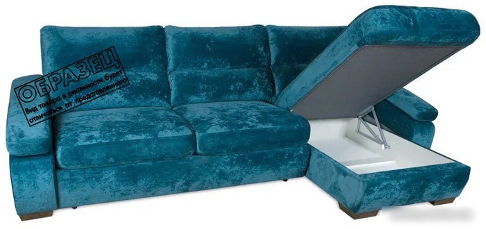 Угловой диван Асмана Форест 160x90 (Plush Dusty Steel)