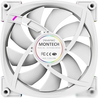 Вентилятор для корпуса Montech RX120 PWM (белый)