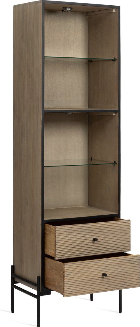 Шкаф-витрина TetChair Secret de Maison Whitewood 7903 (античный белый/черный)