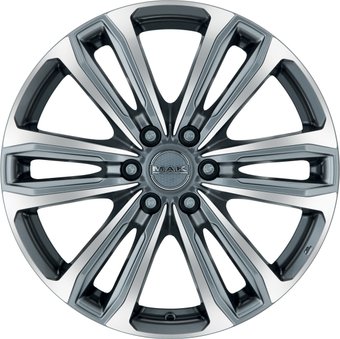 Литые диски MAK Safari 6 18x8" 6x130мм DIA 84.1мм ET 53мм Gun Met-Mirror Face