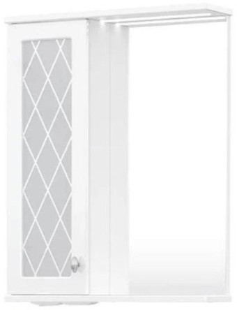 Volna Шкаф с зеркалом Milena 55 L (белый)