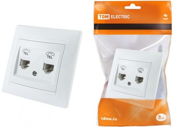 Розетка телефонная TDM Electric Лама SQ1815-0018