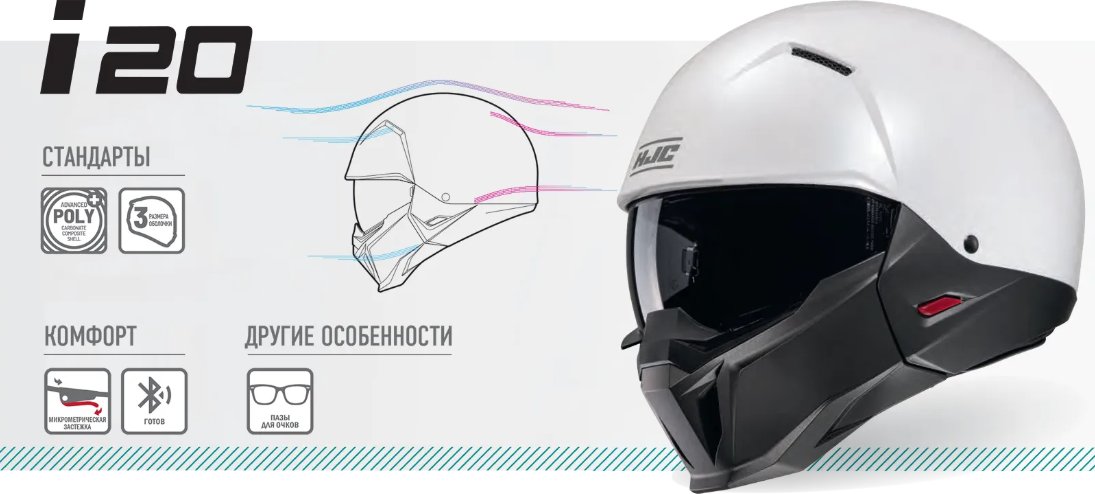 Мотошлем HJC i20 Furia MC3H (L)