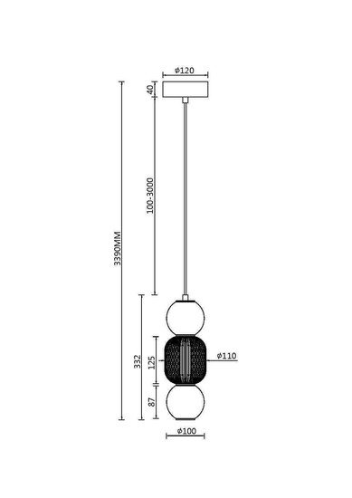 Подвесная люстра Maytoni Drop MOD273PL-L16G3K