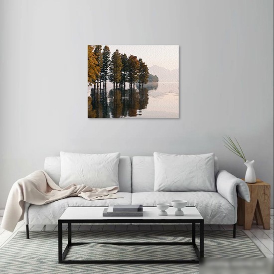 Картина Stamprint Деревья в воде АT039 (80x100)