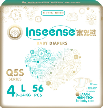 Подгузники Inseense Q5S L 9-14 кг Ins72768 (56 шт)