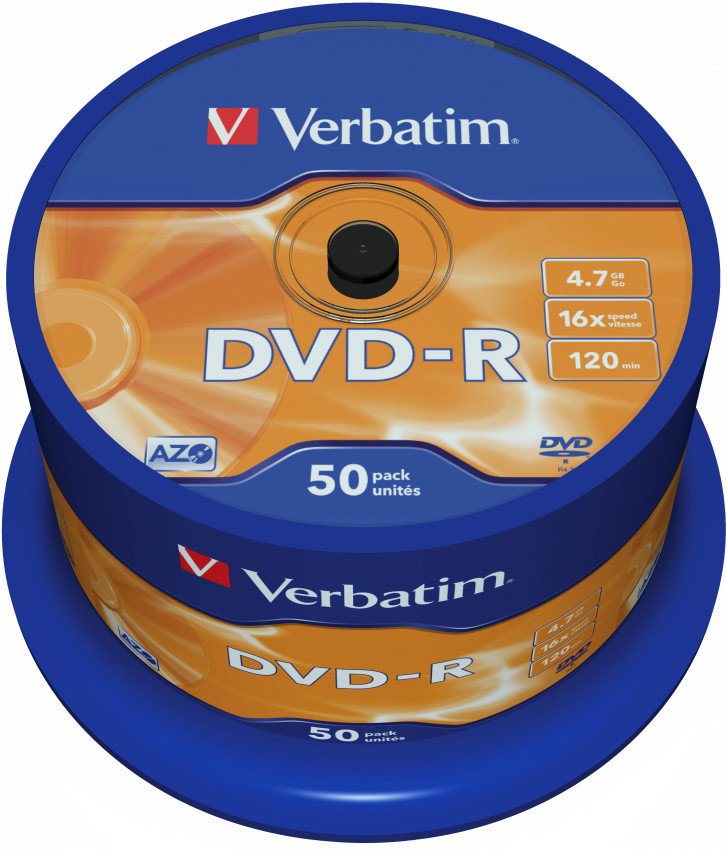 DVD-R диск Verbatim 4.7Gb 16x 43548 (50 шт.) DVD-R диск Verbatim 4.7Gb 16x 43548 (50 шт.)