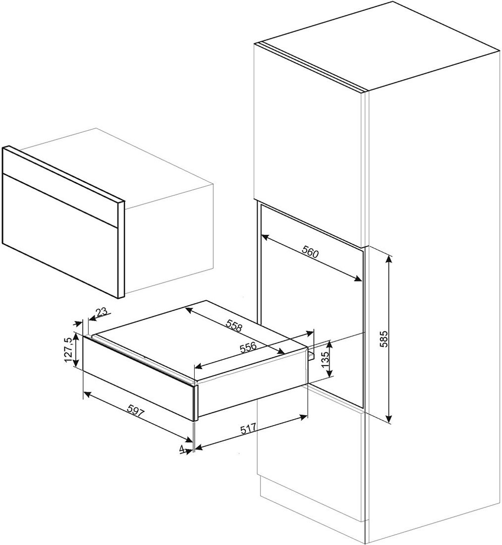 Подогреватель посуды Smeg CPR115B3