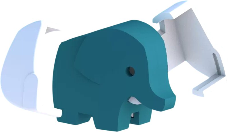Магнитный конструктор Halftoys Baby Animal Слон HAB004