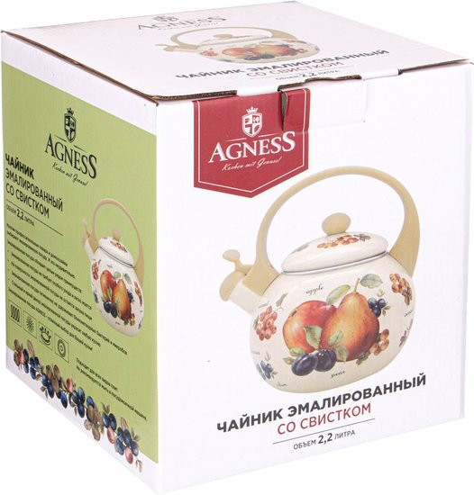 Чайник со свистком Agness Прованс 934-384