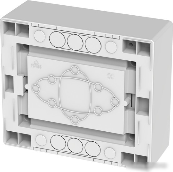 Бокс пластиковый Elektro-Plast Eco Box 1x8M, N/PE 2x 2x16+5x10mm2, дымчатая пласт. дверь, белый RAL9003, 198x228x96mm, IP40