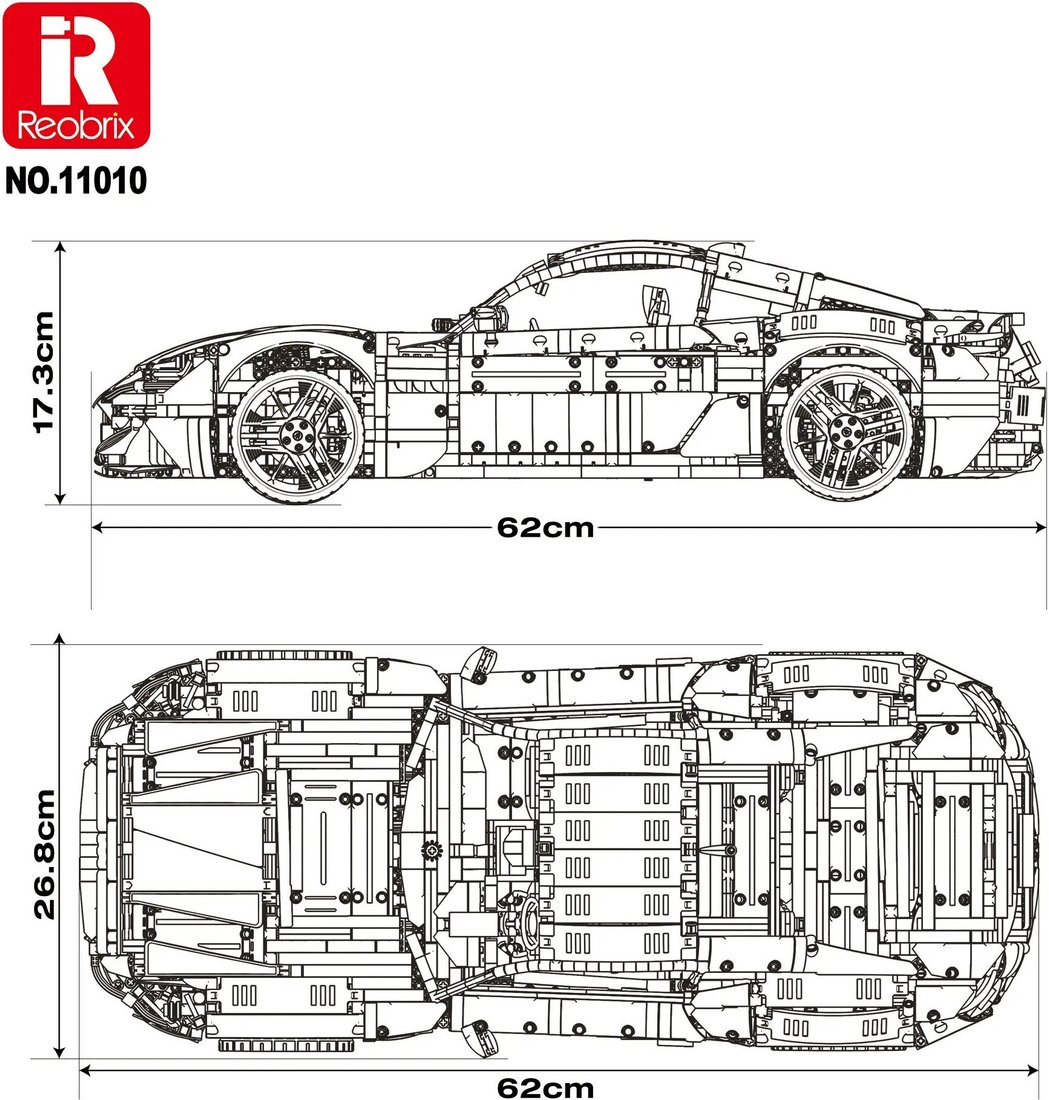Конструктор Reobrix Maserati GranTurismo 11010