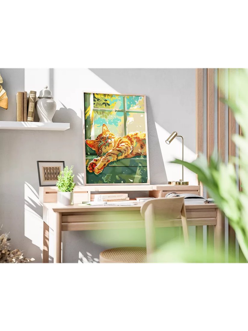 Картина по номерам PaintLine Спящий кот PL-00324